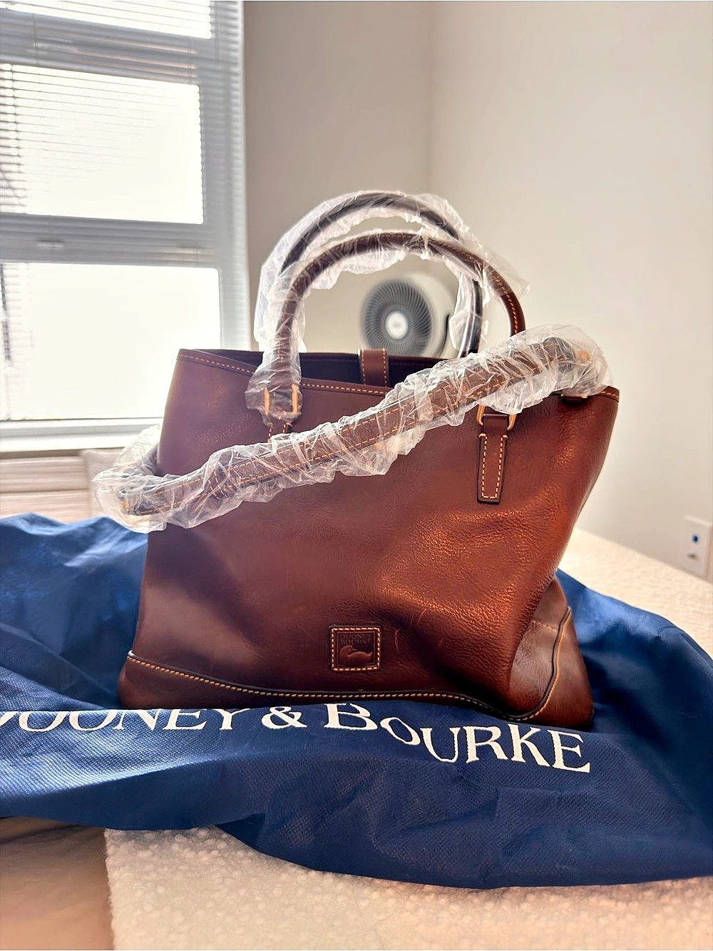 Dooney & Bourke Perry Satchel Tote Chestnut